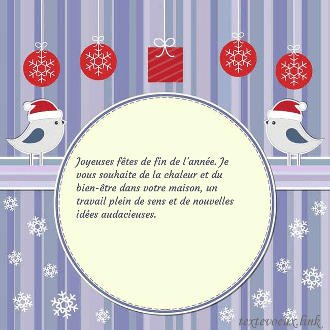 Cartes de vœux avec des oiseaux de Noël