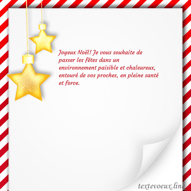 Carte de Noël avec des étoiles d'or