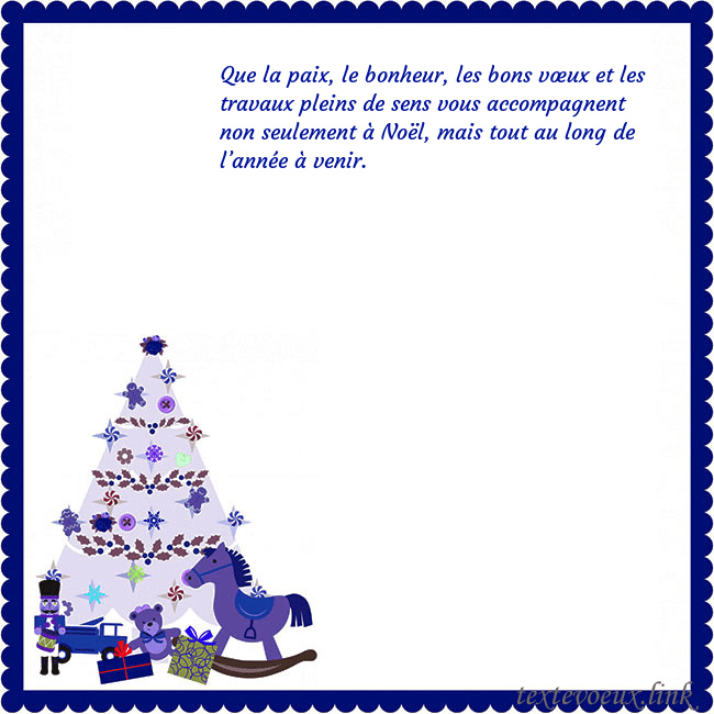 Carte du Nouvel An avec un arbre de Noël et un Casse-Noisette