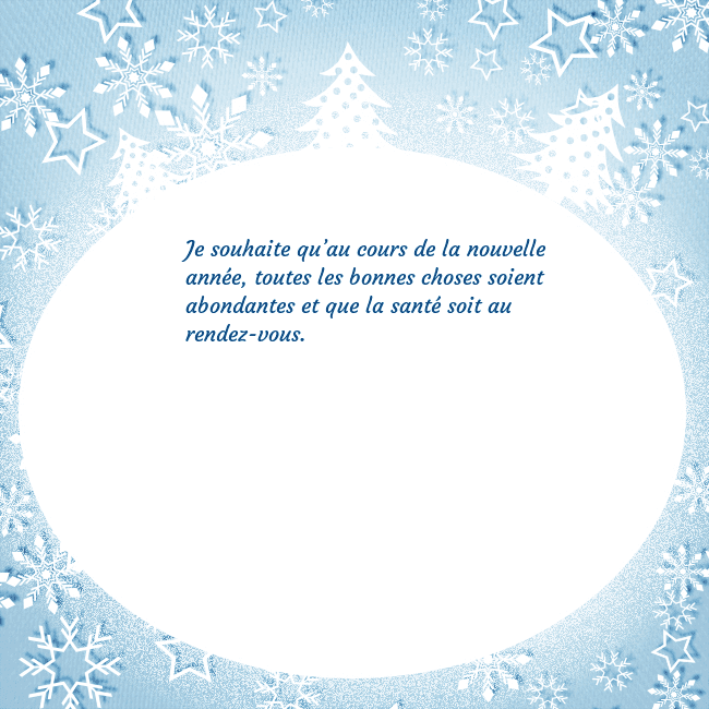 Carte de Noël avec des arbres de Noël blancs et des flocons de neige