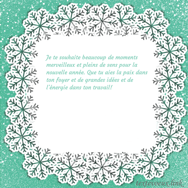 Carte de vœux avec des flocons de neige