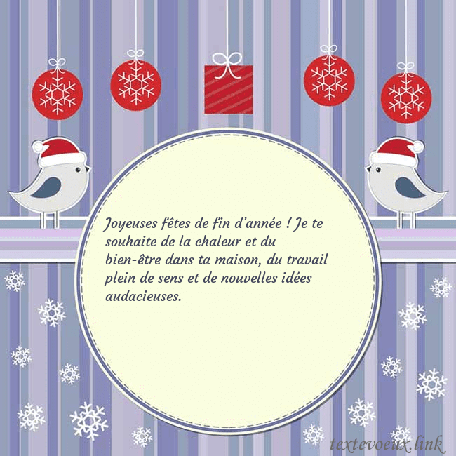 Cartes de vœux avec des oiseaux de Noël