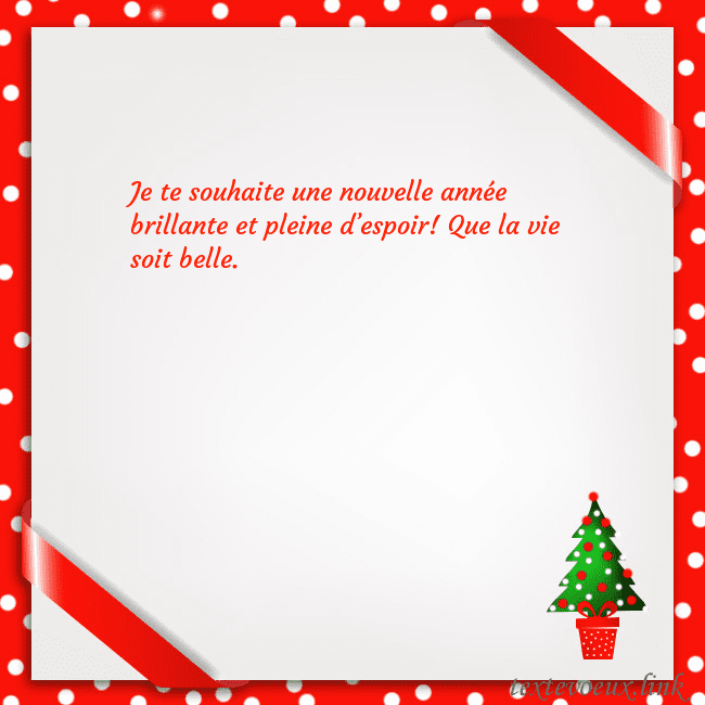 Carte postale avec arbre de Noël dans un pot
