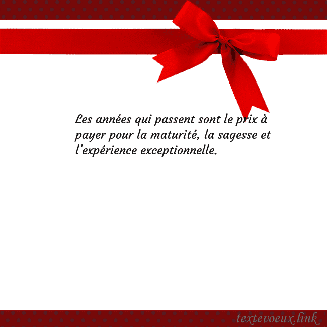 Carte de vœux avec ruban rouge