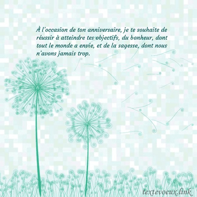 Carte de vœux avec laiteron