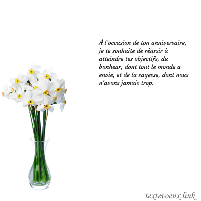 Carte de vœux avec des jonquilles