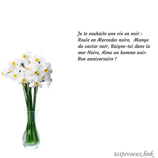 Carte de vœux avec des jonquilles