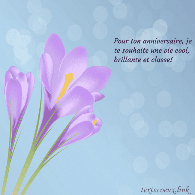 Cartes de vœux avec crocus