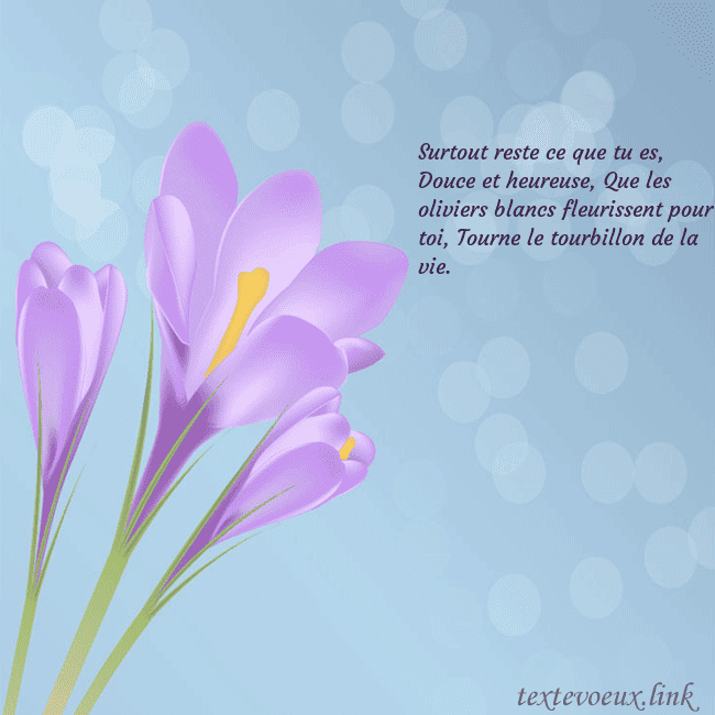 Cartes de vœux avec crocus