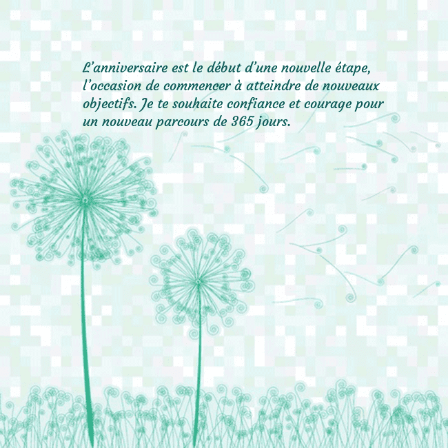 Carte de vœux avec laiteron
