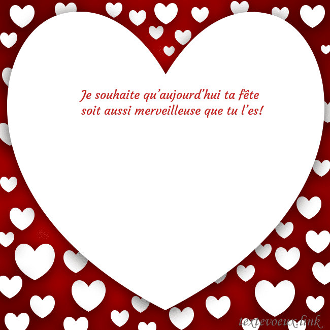 Carte de vœux au grand coeur