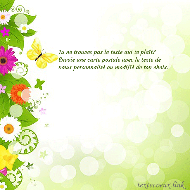 Cartes de vœux avec des fleurs et des papillons colorés