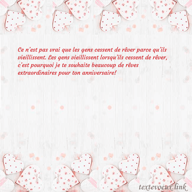 Carte de vœux avec coeurs blancs