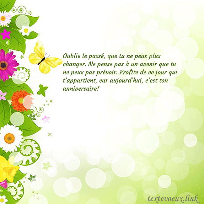 Cartes de vœux avec des fleurs et des papillons colorés