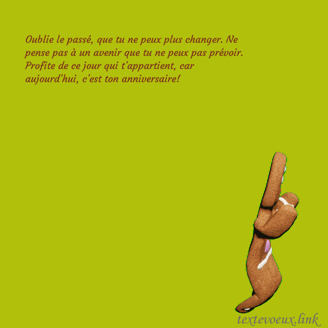 Carte de voeux animée électronique avec pain d'épice dansant