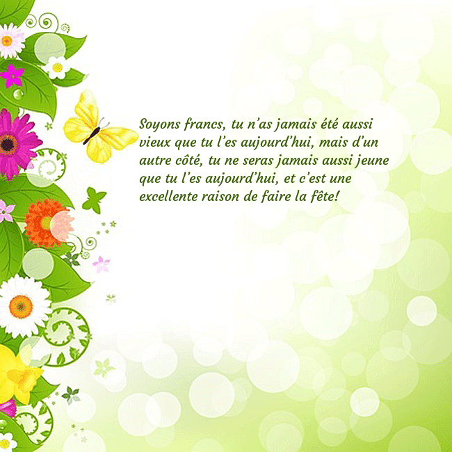 Cartes de vœux avec des fleurs et des papillons colorés