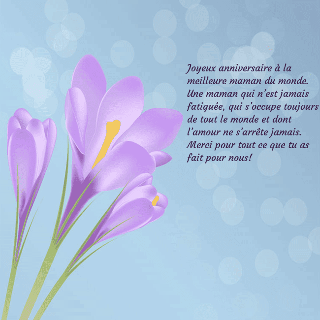 Cartes de vœux avec crocus