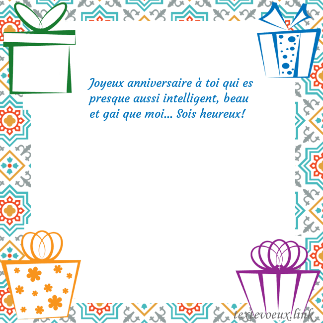 Carte postale avec des cadeaux