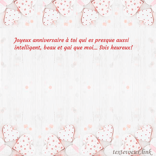 Carte de vœux avec coeurs blancs