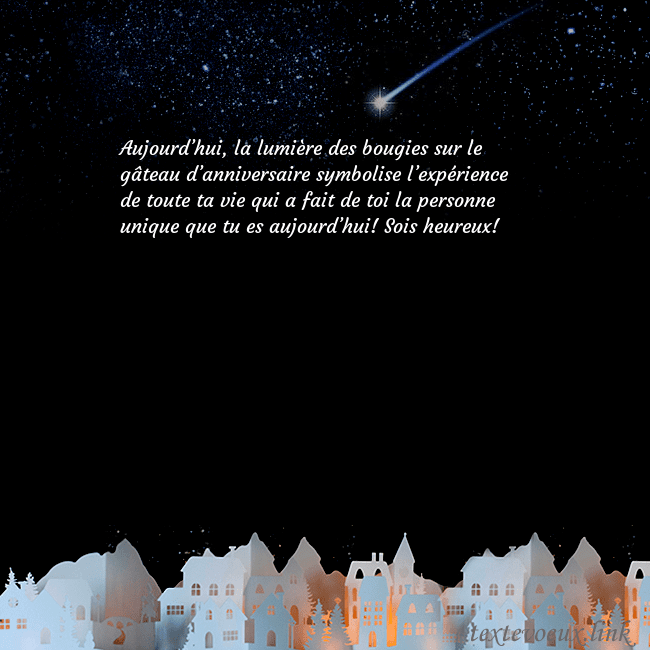 Carte postale avec une comète