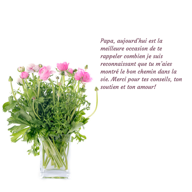 Cartes de vœux avec des fleurs dans un vase