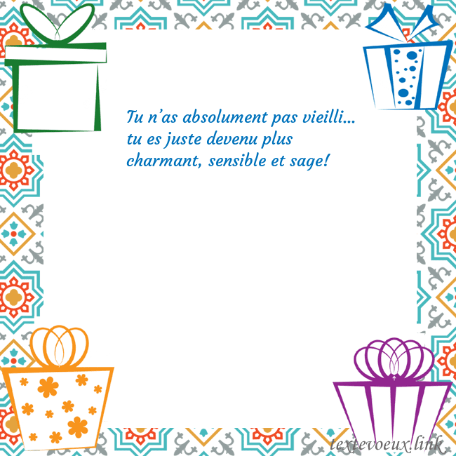 Carte postale avec des cadeaux