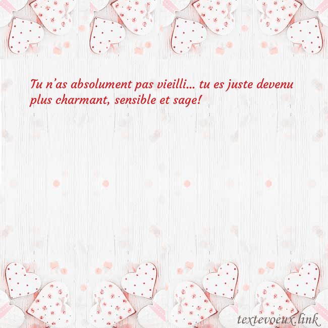 Carte de vœux avec coeurs blancs