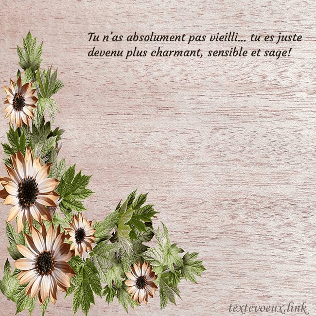 Une jolie carte d'anniversaire avec des fleurs