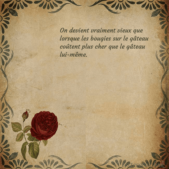 Carte d'anniversaire avec rose vintage