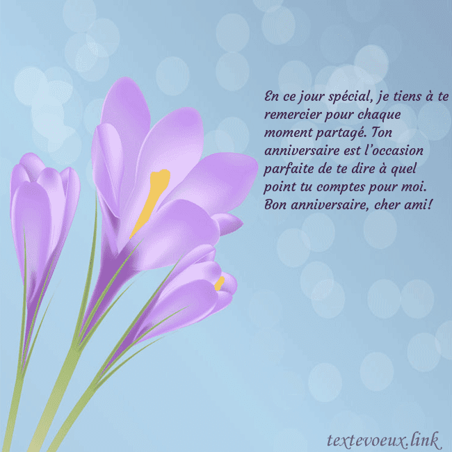 Cartes de vœux avec crocus