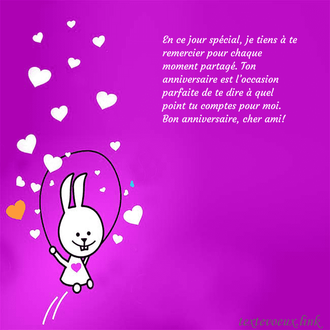 Carte de voeux avec un drôle de lapin