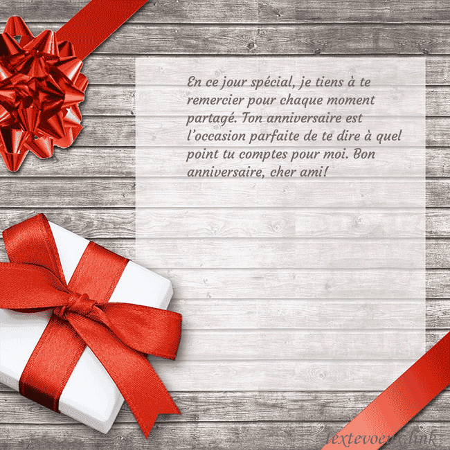 Carte d'anniversaire avec un cadeau d'anniversaire