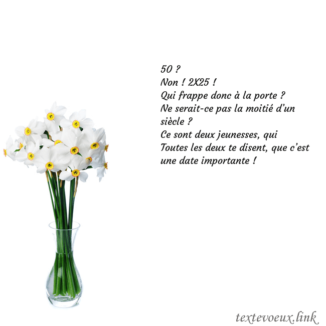 Carte de vœux avec des jonquilles