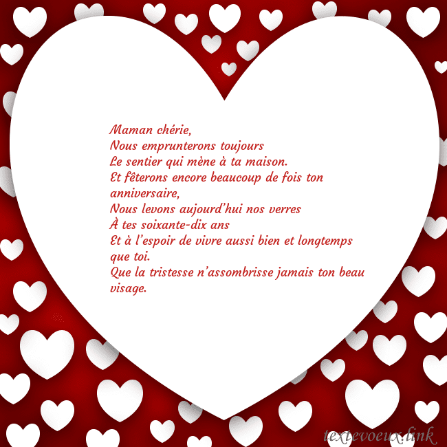 Carte de vœux au grand coeur