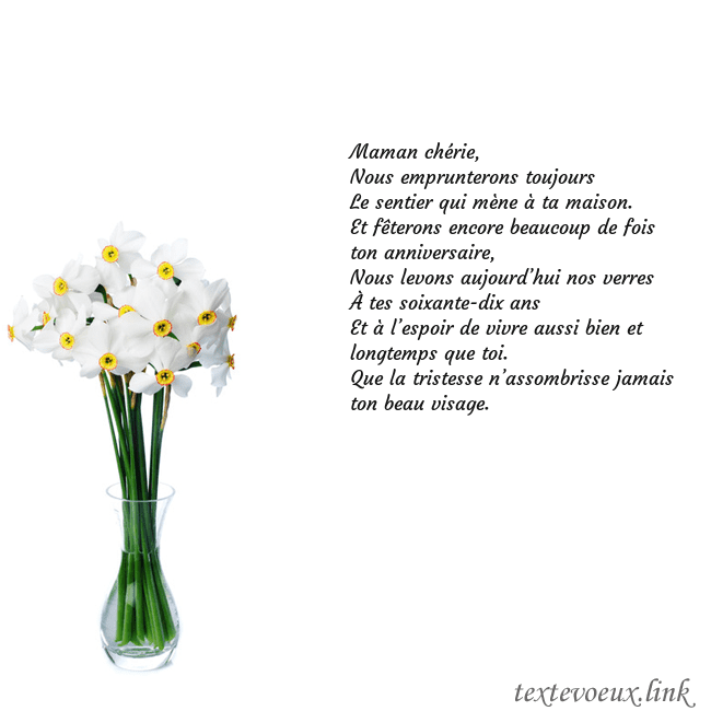 Carte de vœux avec des jonquilles