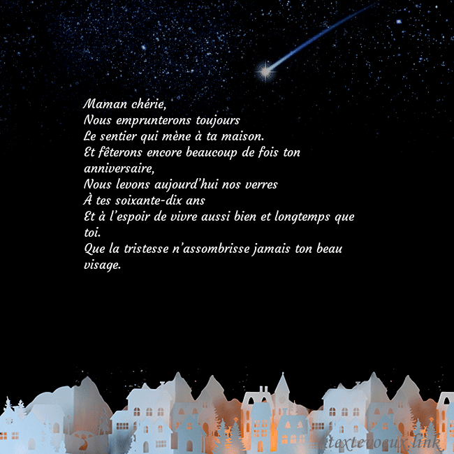 Carte postale avec une comète