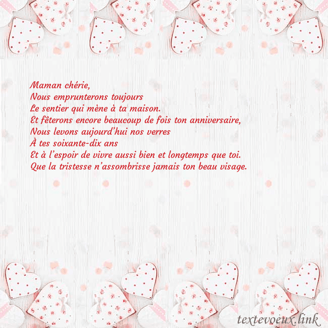 Carte de vœux avec coeurs blancs