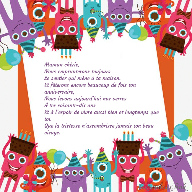 Cartes de vœux avec des monstres