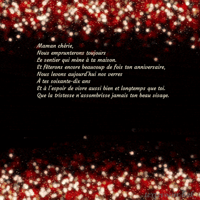 Carte postale animée clignotante noir et rouge