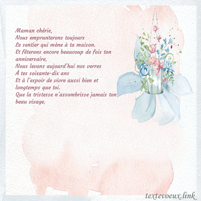 Carte de voeux avec des fleurs à l'aquarelle