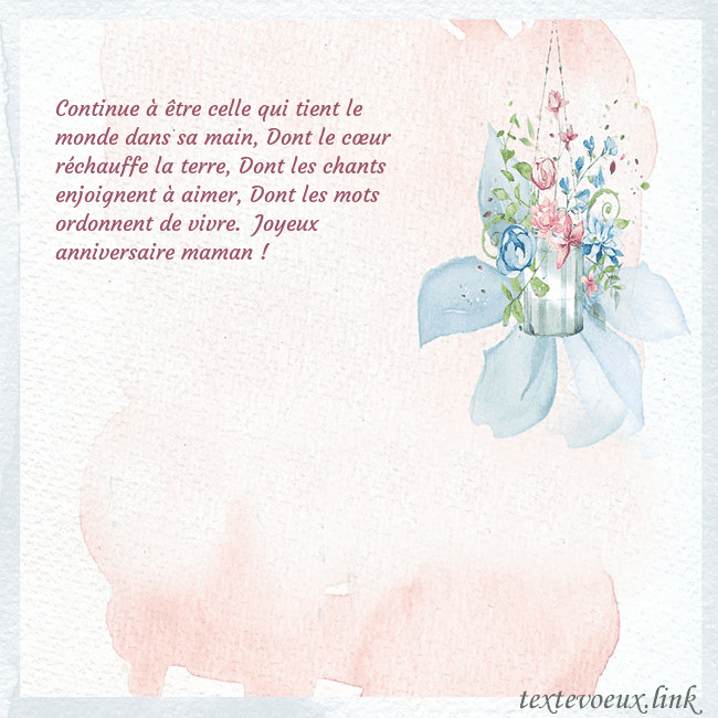 Carte de voeux avec des fleurs à l'aquarelle