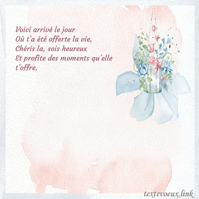Carte de voeux avec des fleurs à l'aquarelle