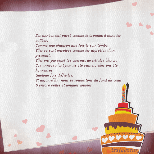 Carte d'anniversaire avec gâteau et bougie