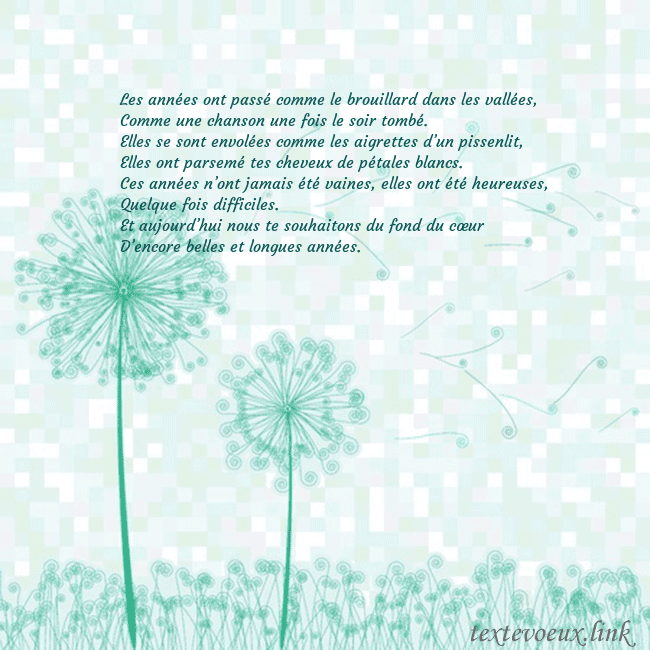 Carte de vœux avec laiteron