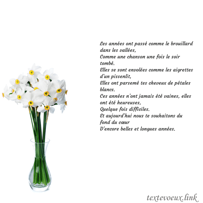 Carte de vœux avec des jonquilles