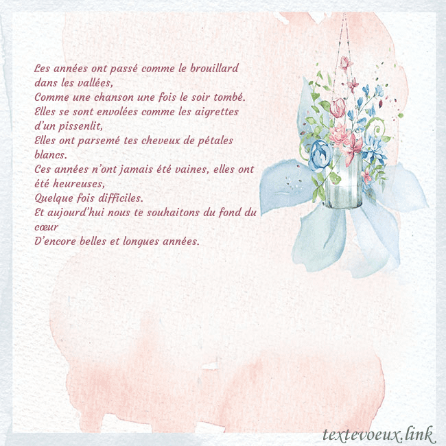 Carte de voeux avec des fleurs à l'aquarelle