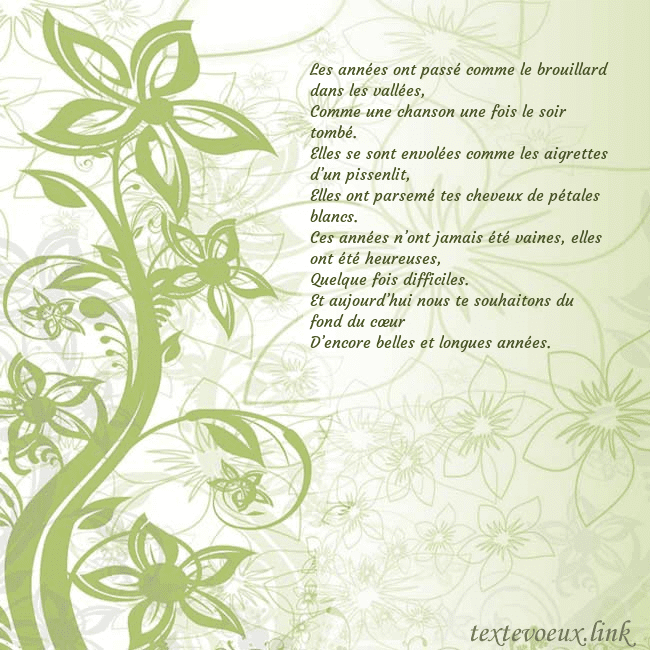 Carte de voeux avec des fleurs peintes en vert