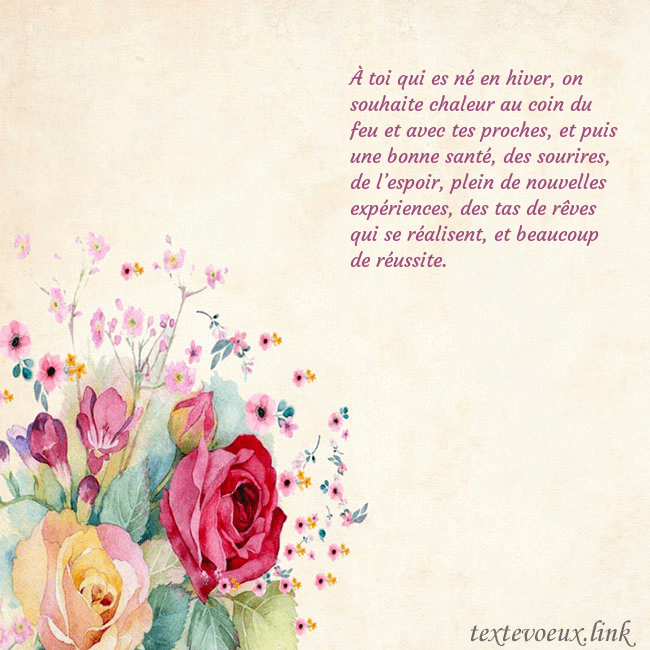 Carte d'anniversaire avec des roses peintes à l'aquarelle