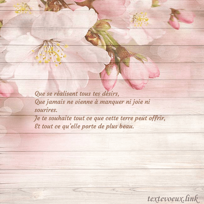 Carte de voeux avec des fleurs de pommier