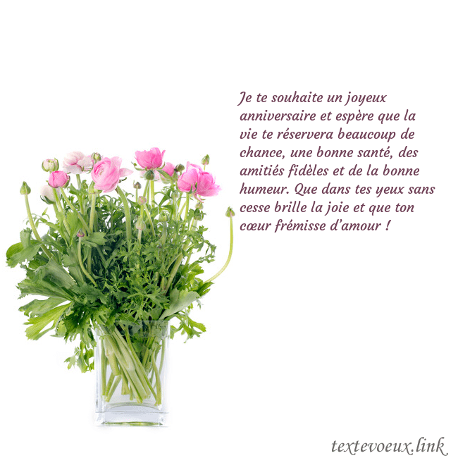 Cartes de vœux avec des fleurs dans un vase